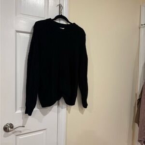 Terra & Sky Black Crew Neck Sweater